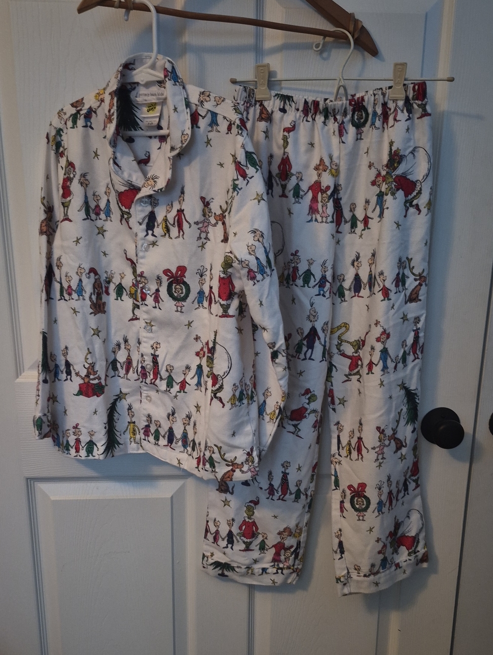Pottery Barn Kids Grinch Holiday Character Pajama Set